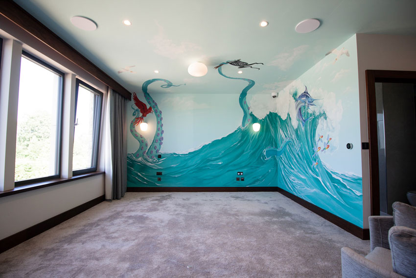 pirate ocean mural Cheshire